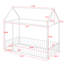 Structure de lit en métal avec clôture-506513819