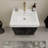 23.6" Wall-Mounted Single Bathroom Vanity Set-70381343