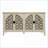 Cabinets with 4 Doors, Hollowed-Out Pattern, American Style | Beige | Bedroom