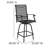 All-Weather PVC-coated polyester Swivel Patio Stools and Deck Chairs with High Back & Armrests-1584951347