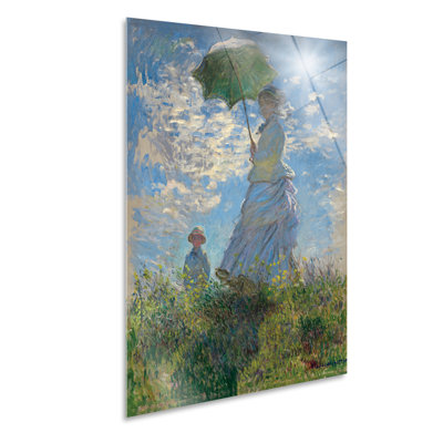 Woman With Umbrella by Claude Monet - No Frame Painting