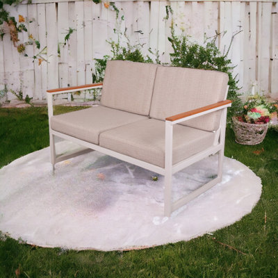 Causeuse d'extérieur Catalina de 51,57 po de largeur avec coussins Sunbrella