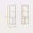 5-Bottle 2-Shelf Bar Cabinet