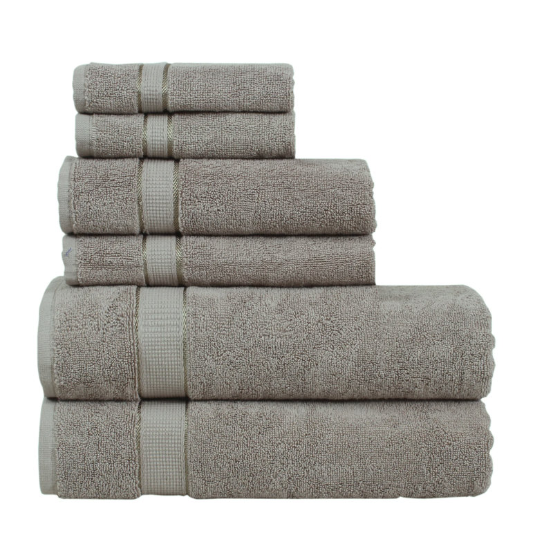 Ensemble de serviettes 6 pièces Iasos, Platine
