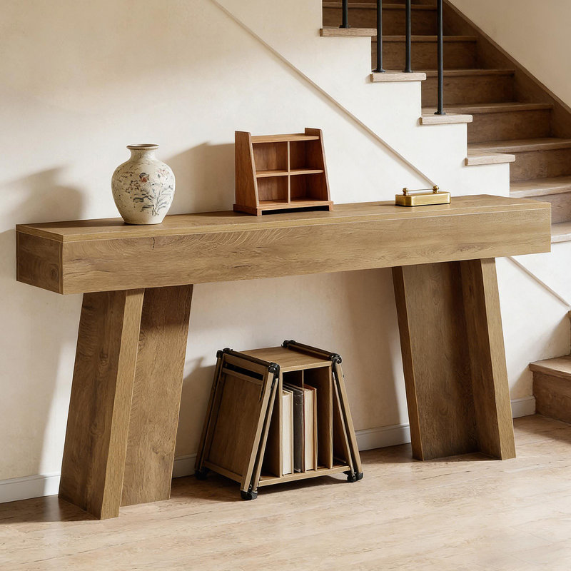 Table d'entrée de style champêtre, console, table de vestibule, table de canapé