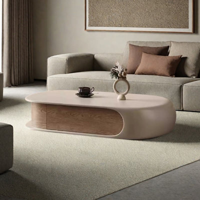 Table basse minimaliste avec plateau spacieux