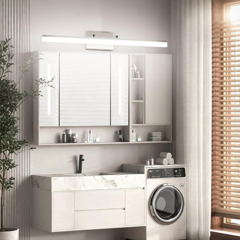 Éclairage pour meuble-lavabo à DEL 31,5 po, Nickel brossé