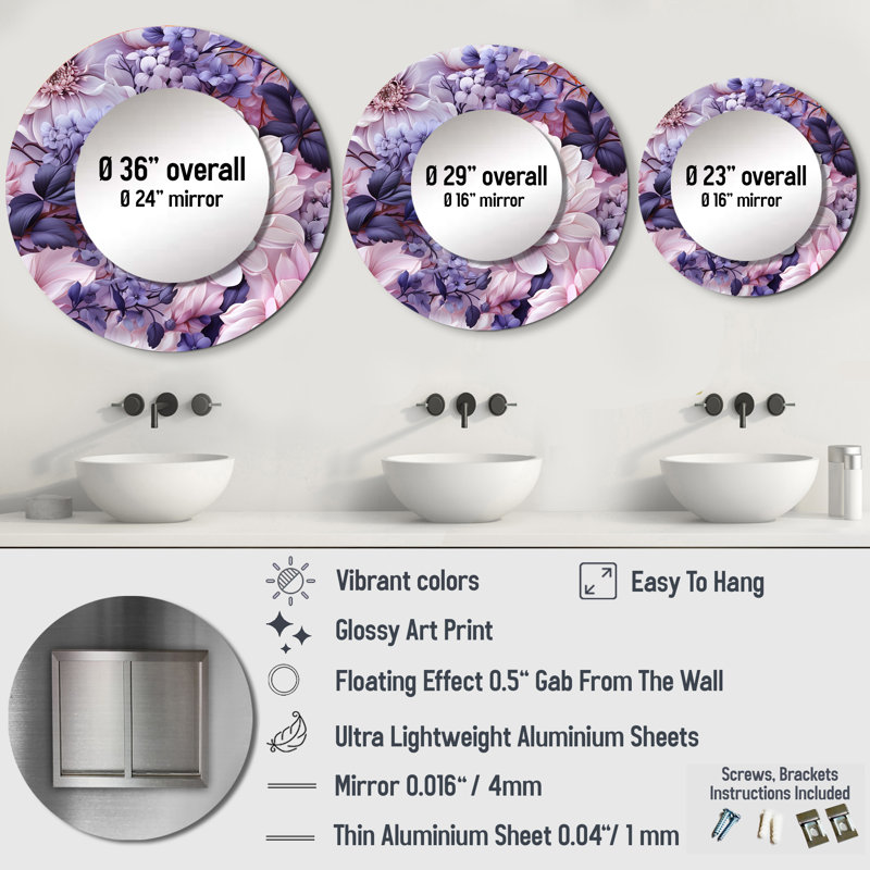 Motif victorien Ethereal Floral Delight, 36 po x 36 po