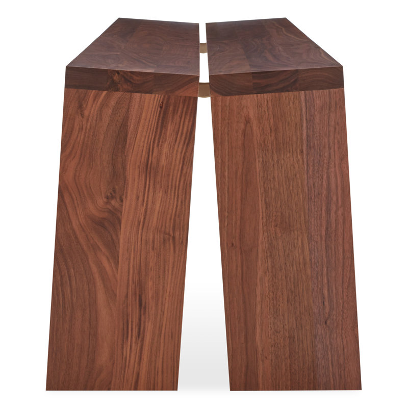 Amicable Solid Wood Dining Bench, Walnut, 17.5" H x 60" W  x 17.1" D