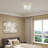 Flaire Fabric Semi Flush Mount-407736341-407736338