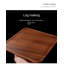 Solid Walnut Wood Tea Tray With Rectangular Design For Tea Ceremony, Cup Holder, And Dry Brewing