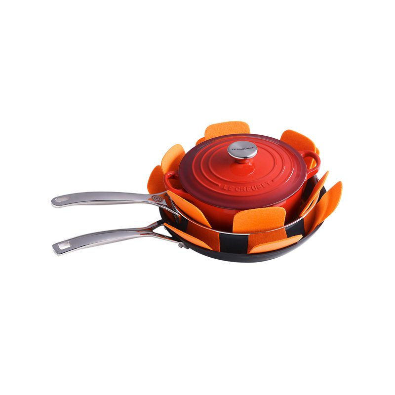 Le Creuset Felt Cookware Protectors, Flame