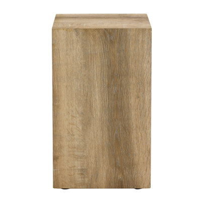 Elevate your living space with this modern MDF coffee table that showcases smooth, light wood texture patterns. It is characterized by stylish design.12*12*19.6