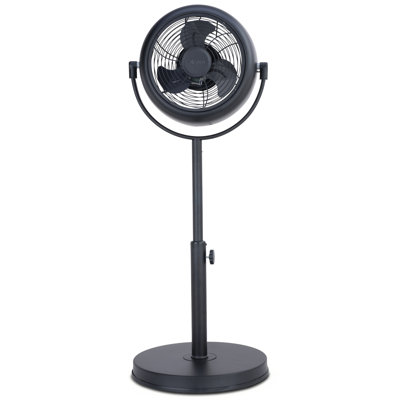 8″ Pedestal Fan Retro Style Fan - Adjustable Height - 3 Speeds