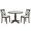 Ensemble de table de salle à manger et de chaises 5 pièces, table de cuisine en bois massif avec 4 chaises confortables pour les réunions de famille-2074379903-2074379900-2074379890-2074379901