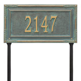 Gardengate Personalized Grande 1-Line Lawn Address Sign