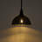 1-Light Single Modern Dome Pendant Light with Mercury Glass（1-Set)