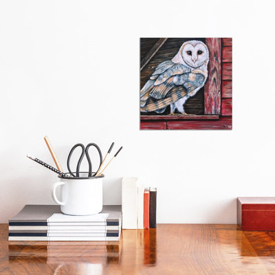 Barn Owl by Cyndi Dodes - Wrapped Canvas Gallery-Wrapped Canvas Giclée