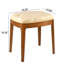 Tabouret élégant en bois rembourré et polyvalent pour meuble-lavabo, salle à manger, bureau et vestibule-101051879