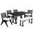 6 - Piece Extendable Dining Set-1806763458