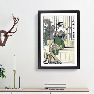 Shadows on the Shoji by Kitagawa Utamaro - Picture Frame Painting Print