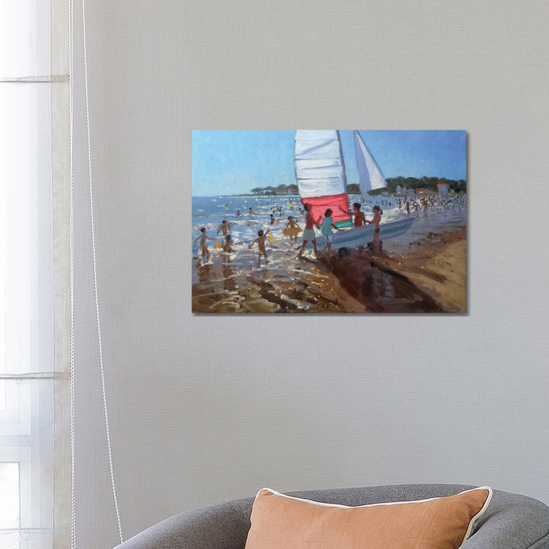 Sailboat, Palais Sur Mer by Andrew Macara - Wrapped Canvas Print, 66.04 cm H x 45.72 cm W x 3.175 cm D