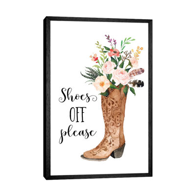 Shoes Off Please - Painting on Canvas