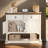 Elenora 35.4'' W Farmhouse Console Table with Storage Shelf, Drawers & Doors
