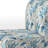Coastal Neutrals Tropical Pattern - Upholstered Coastal Slipper Chair, Tropical Leaves Accent Chair-1081492228