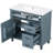 Bathroom Vanity with Sink, Flip Drawers and Adjustable Shelf-973942232