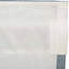 Cantonnière à volants en coton 60 po Sawyer bleu denim / blanc-5255244