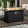 Annlouise 24'' H x 45'' W Steel Propane Outdoor Fire Pit Table