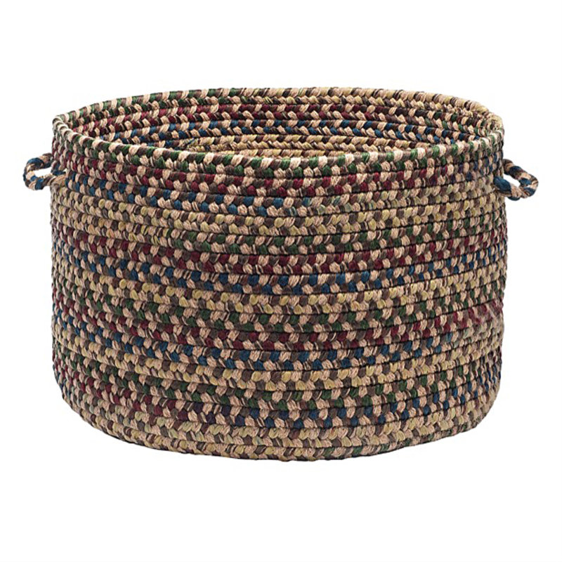 Amber Red 18" Hand-Guided Fabric Storage Basket
