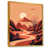 Toile avec cadre flottant or