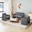 Chaise de loisir rembourrée à assise large-209247172