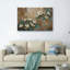 Ensemble de 1 tableau sur toile à texture florale-129266261-129266265