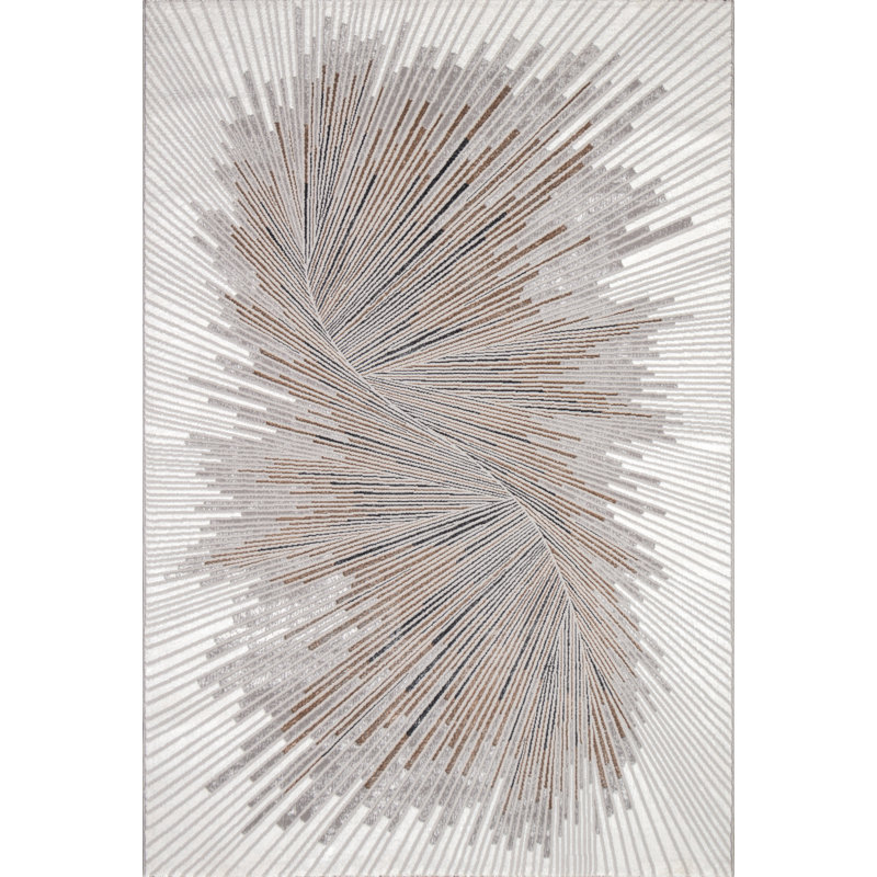 Audey Abstract Area Rug, Rectangle 80 x 150cm