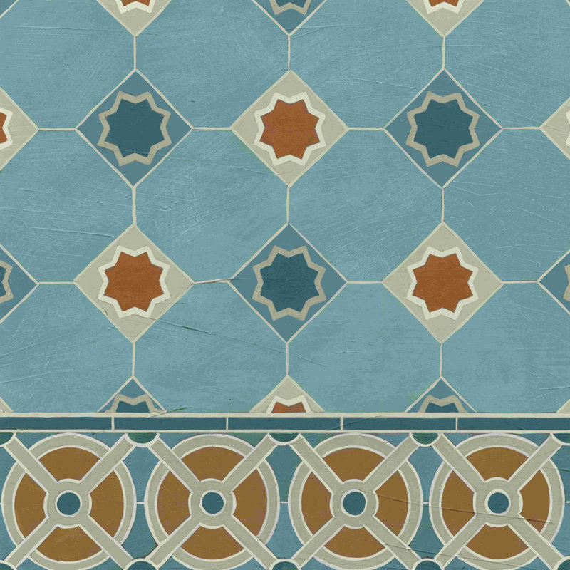 Tuile marocaine IV, H 36 po x l 36 po x P 1,25 po