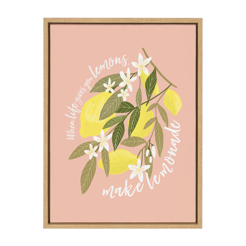 «561 Lemons» par Mia Charro, reproduction d'art sur toile encadrée