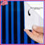 Blue Black Vertical Stripes Shower Curtains Extra Long-1464921731