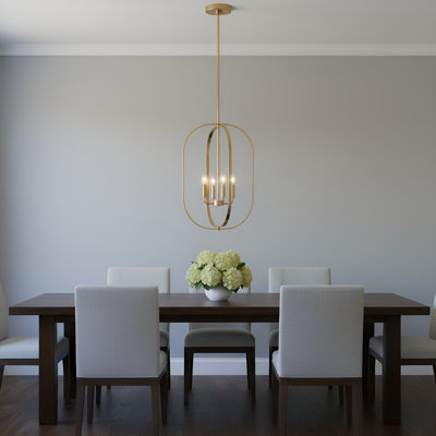 Loretto Four Light Chandelier from Generation Lighting 