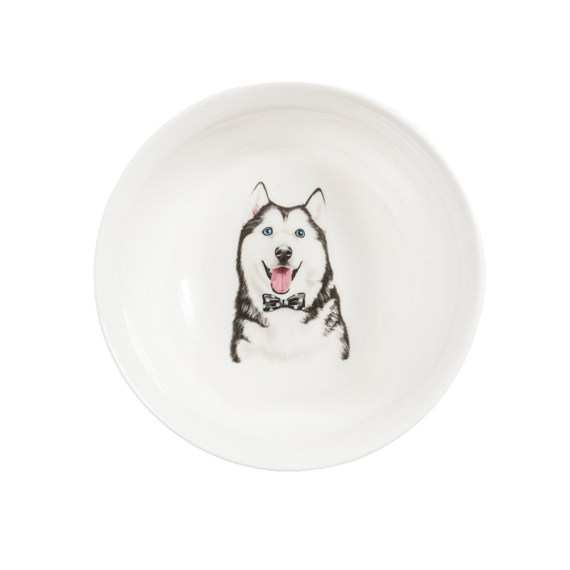 Bol en porcelaine - Husky