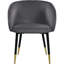 Chaise en velours Barrel-71228711