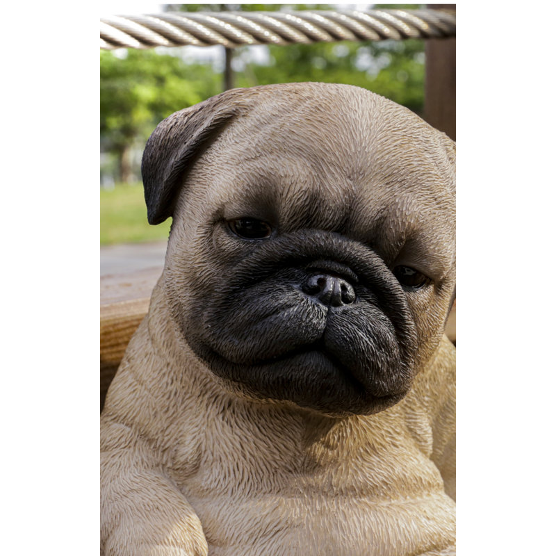 Statue chiot endormi