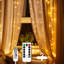Guirlande lumineuse à rideau DEL RVB, 3 m x 3 m, 300 DEL, alimentation USB, télécommande à 13 touches, couleurs changeantes, idéale pour décorer une chambre, un mariage, une fête ou Noël.-242276496