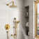 Calliope Wall Mounted 3 Function Retro Shower System with 3 Setting Handheld