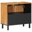 Armoire pour lavabo de salle de bain 24,4 x 1,3 x 22,8 po en bois massif vidaXL