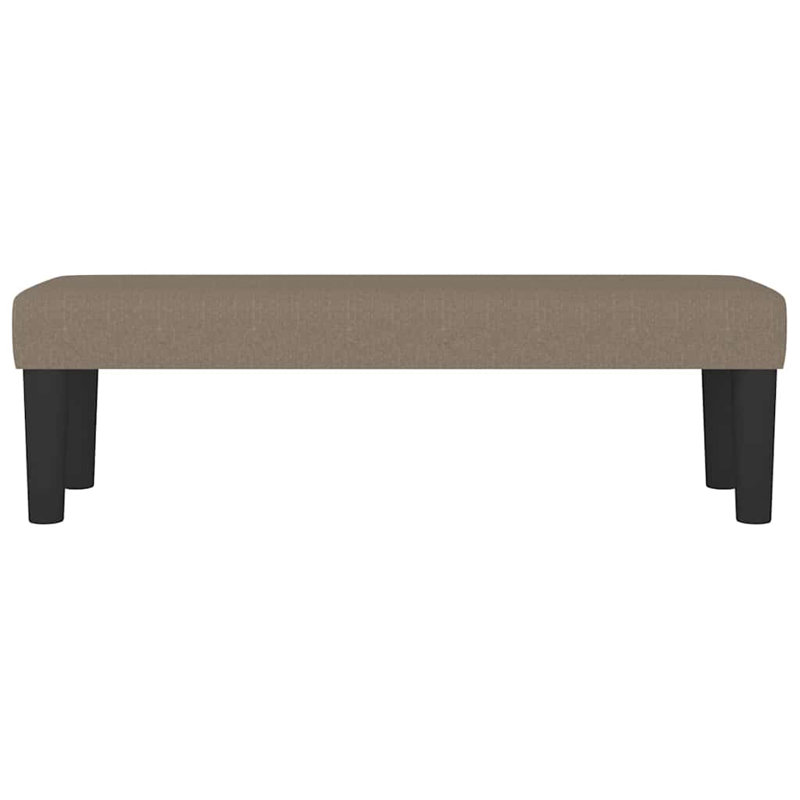 Fabric Bench, Black, Taupe, 30 cm H x 100cm W x 30cm D