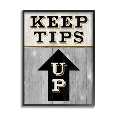 " Keep Tips Up Skiing Sign " by Livi Finn