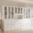 White Book Cabinet Storage Bookcase, 5-Tier Modern Bookshelves With 3 Large Drawer And Glass Door